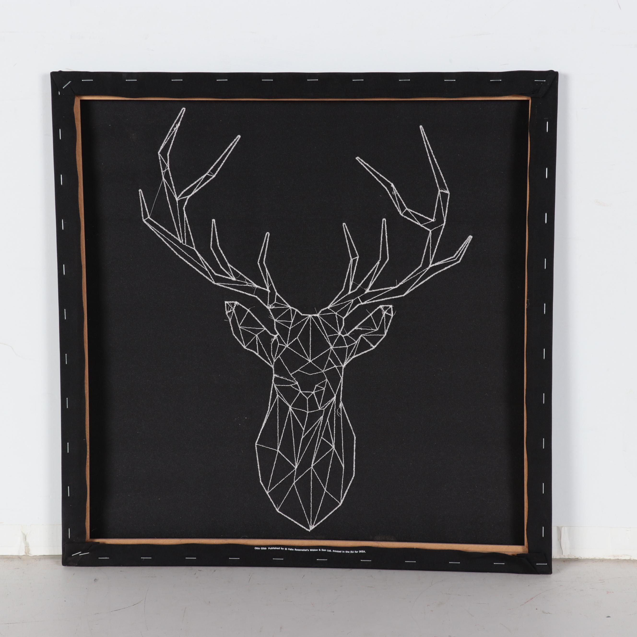 IKEA MachineEmbroidered Deer Silhouette EBTH