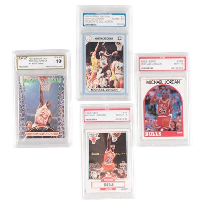 Topps, Fleer and More Michael Jordan Graded Basketball Trading Cards, 1989–1992
