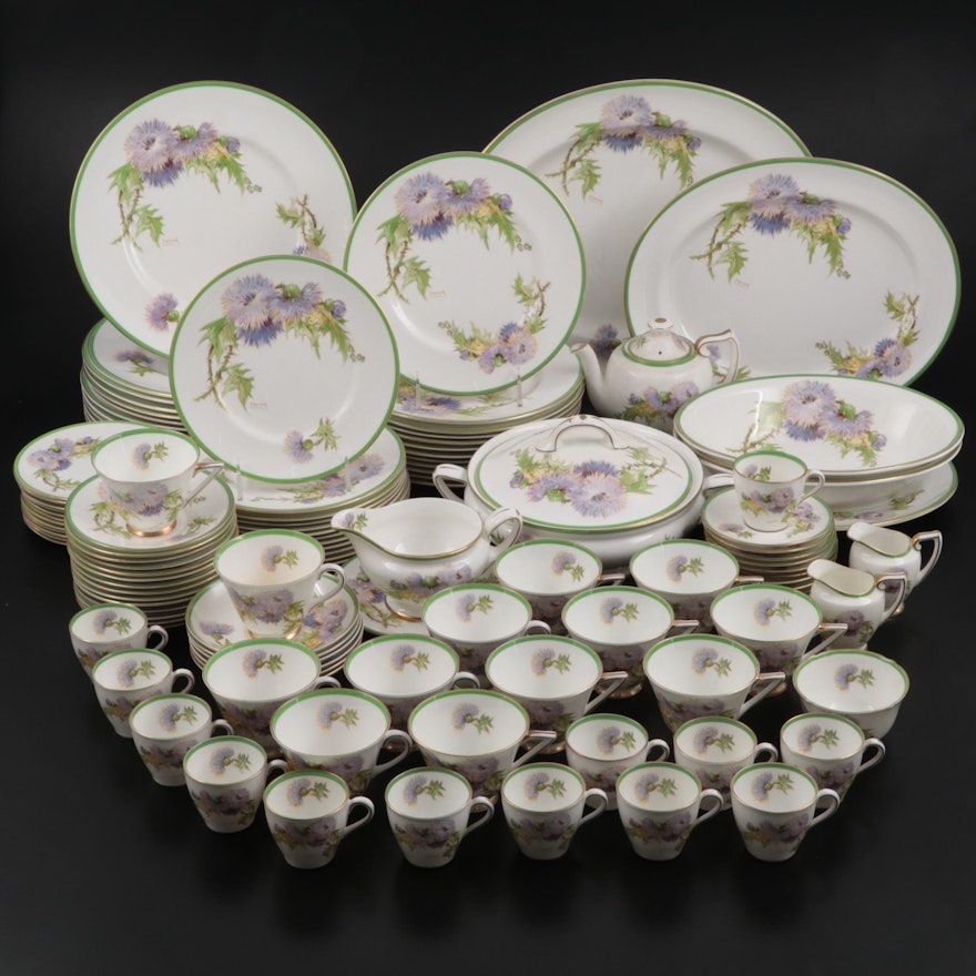 Royal Doulton "Glamis Thistle" Hand-Painted Dinnerware and Serving Pieces