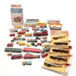 Zee Toys Diecast Metal Trucks with Other Vehicles and Tyco Trains