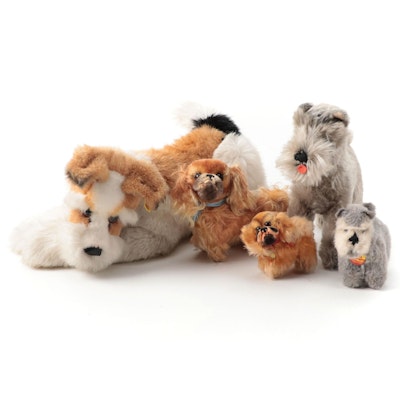 Steiff "Harro", "Peky" with Other Dog Stuffed Animals