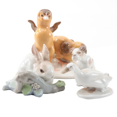 Lladró, Rosenthal and Other Porcelain Animal Figurines