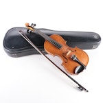 Antonius Stradivarius Cremonensis Copy Violin With Case and Bows