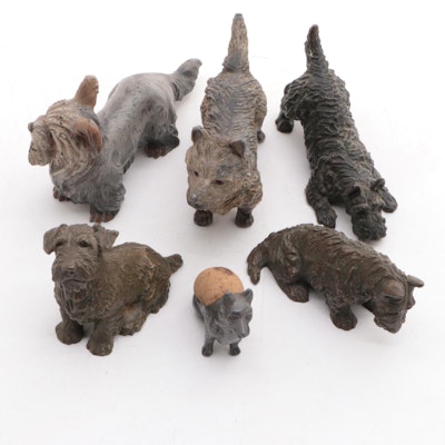 Marguerite Louisa Kirmse for Gorham Cast Bronze and Other Metal Terrier Figures