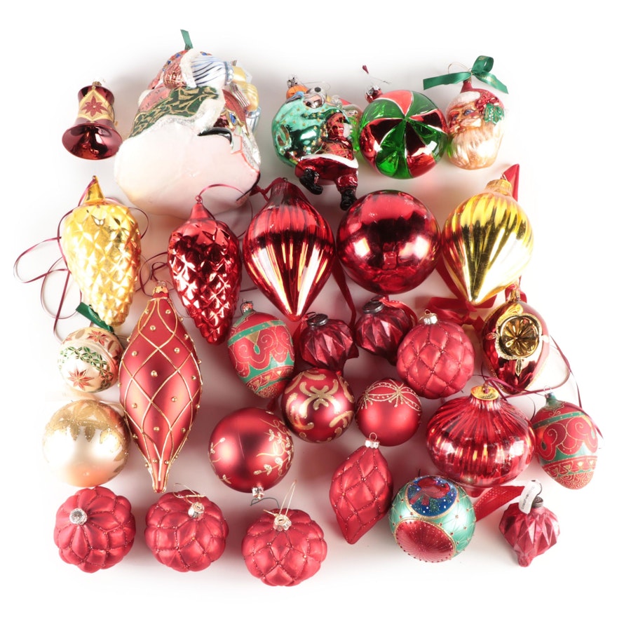 Waterford, Fitz and Floyd and Other Christmas Ornaments