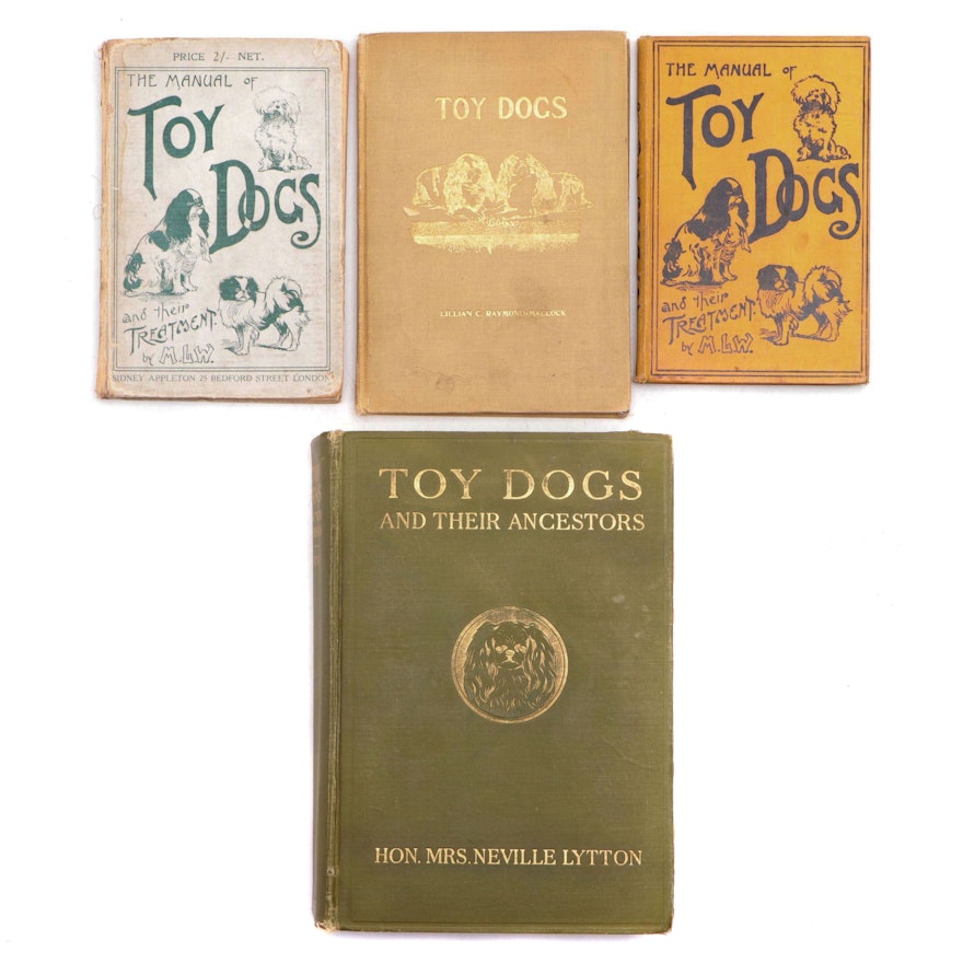 Illustrated "Toy Dogs and Their Ancestors" by Neville Lytton and More