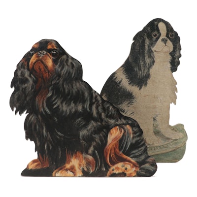 Hand-Painted Cavalier King Charles Spaniel Wooden Cut Outs