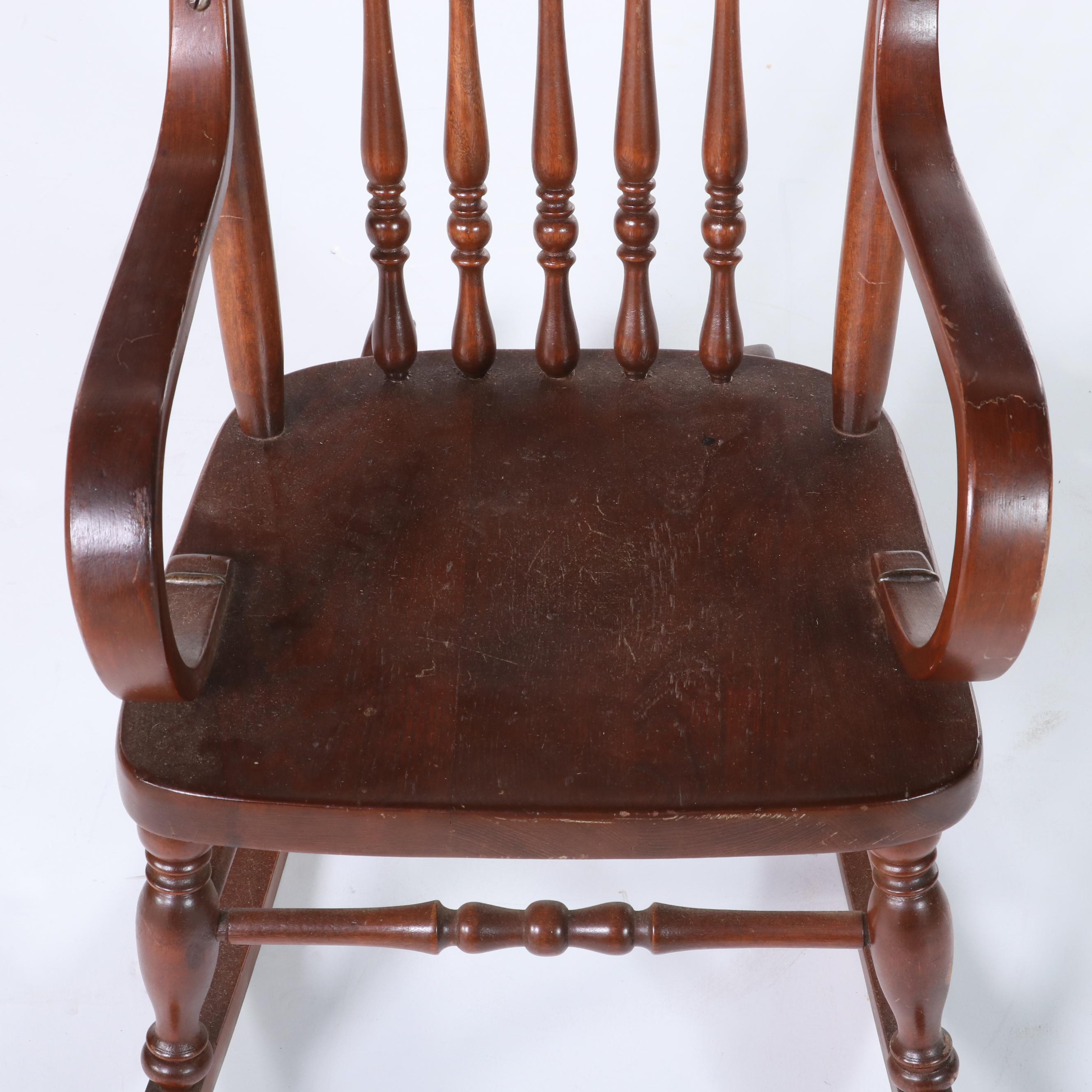 Late Victorian Pressed and Spindle-Back Child's Rocker | EBTH