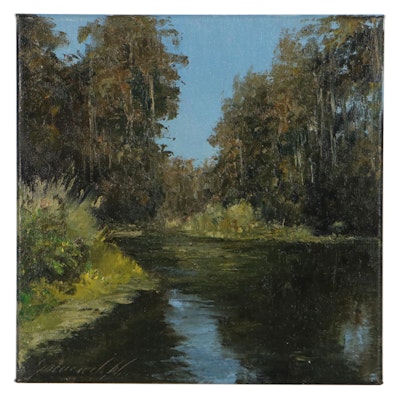Garncarek Aleksander Oil Painting "Rzeka," 2022