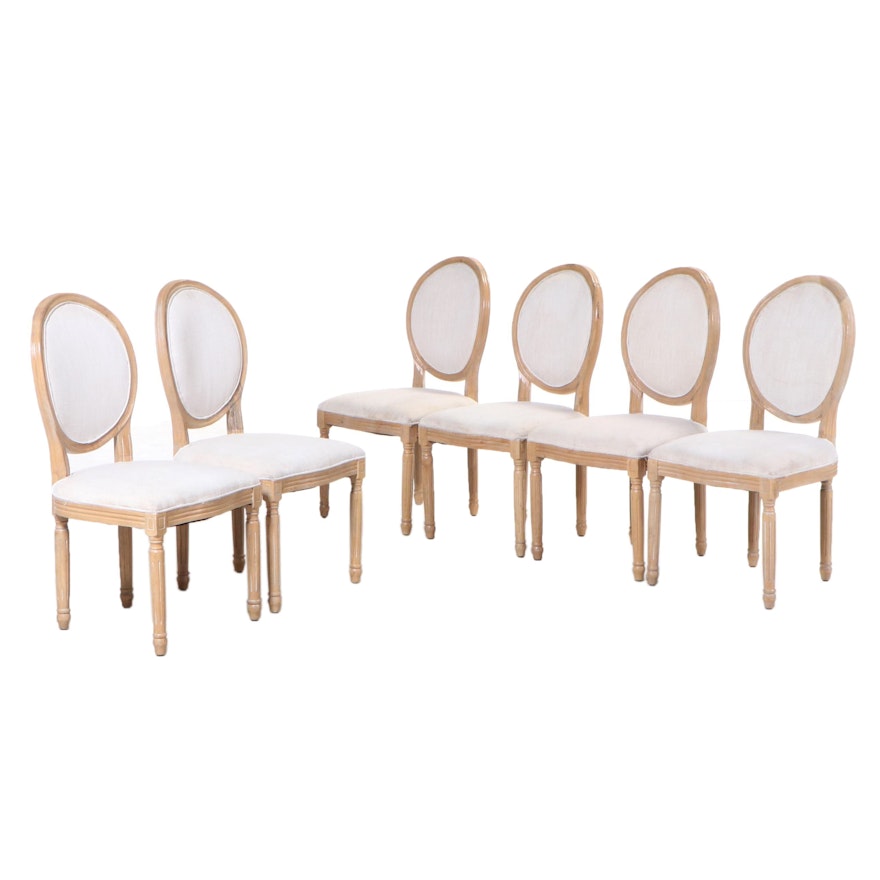 Six Louis XVI Style Dining Chairs