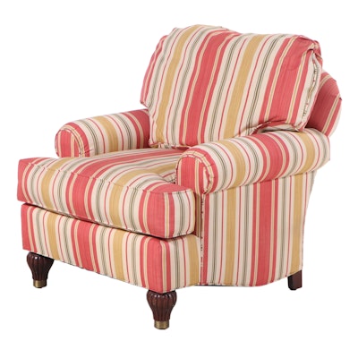 Stanford Furniture Striped Upholstered Lounge Chair
