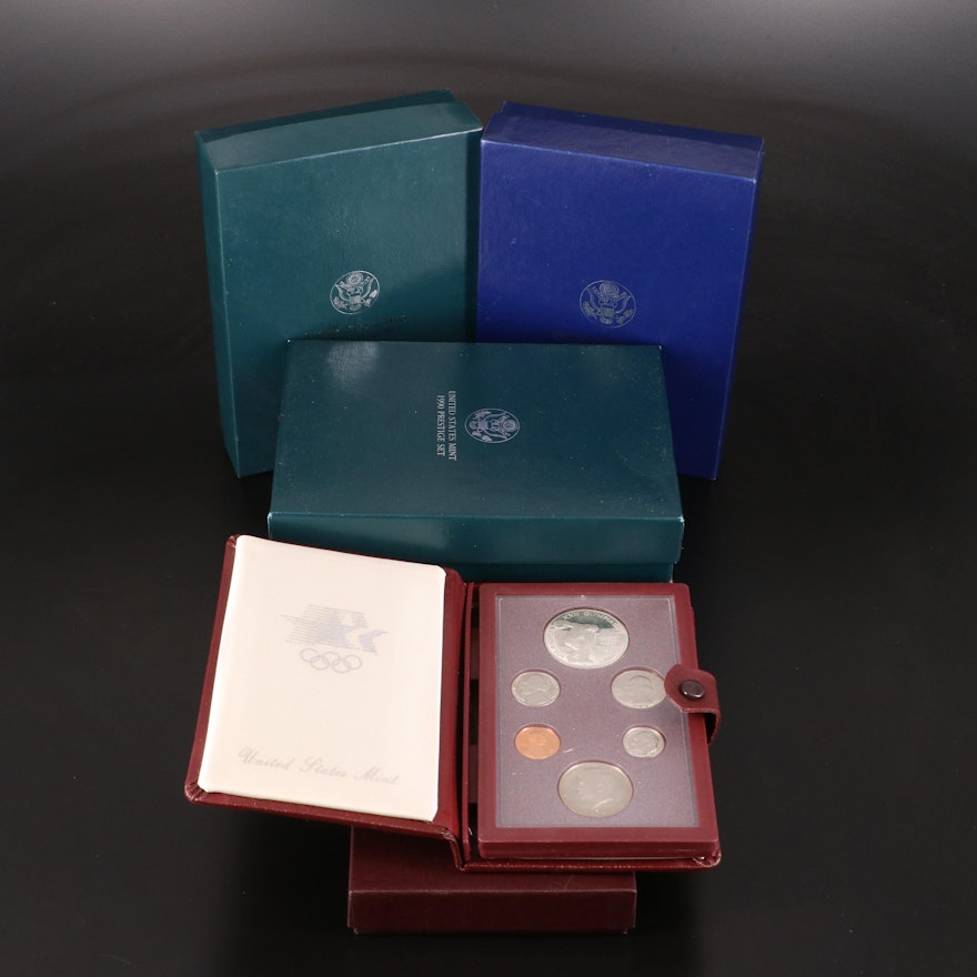 Five U.S. Mint Prestige Sets, Including 1997
