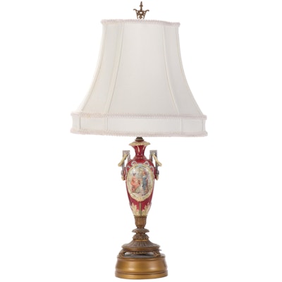 Neoclassical Style Amphora Vase Table Lamp