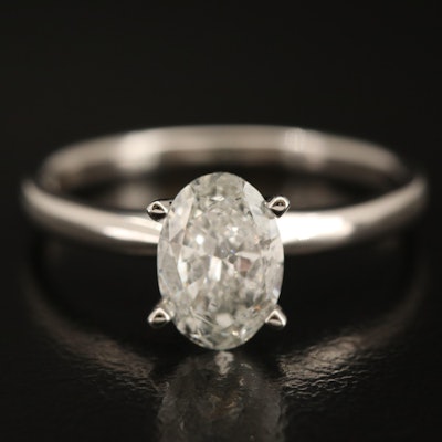 14K 1.02 CT Lab Grown Diamond Solitaire Ring