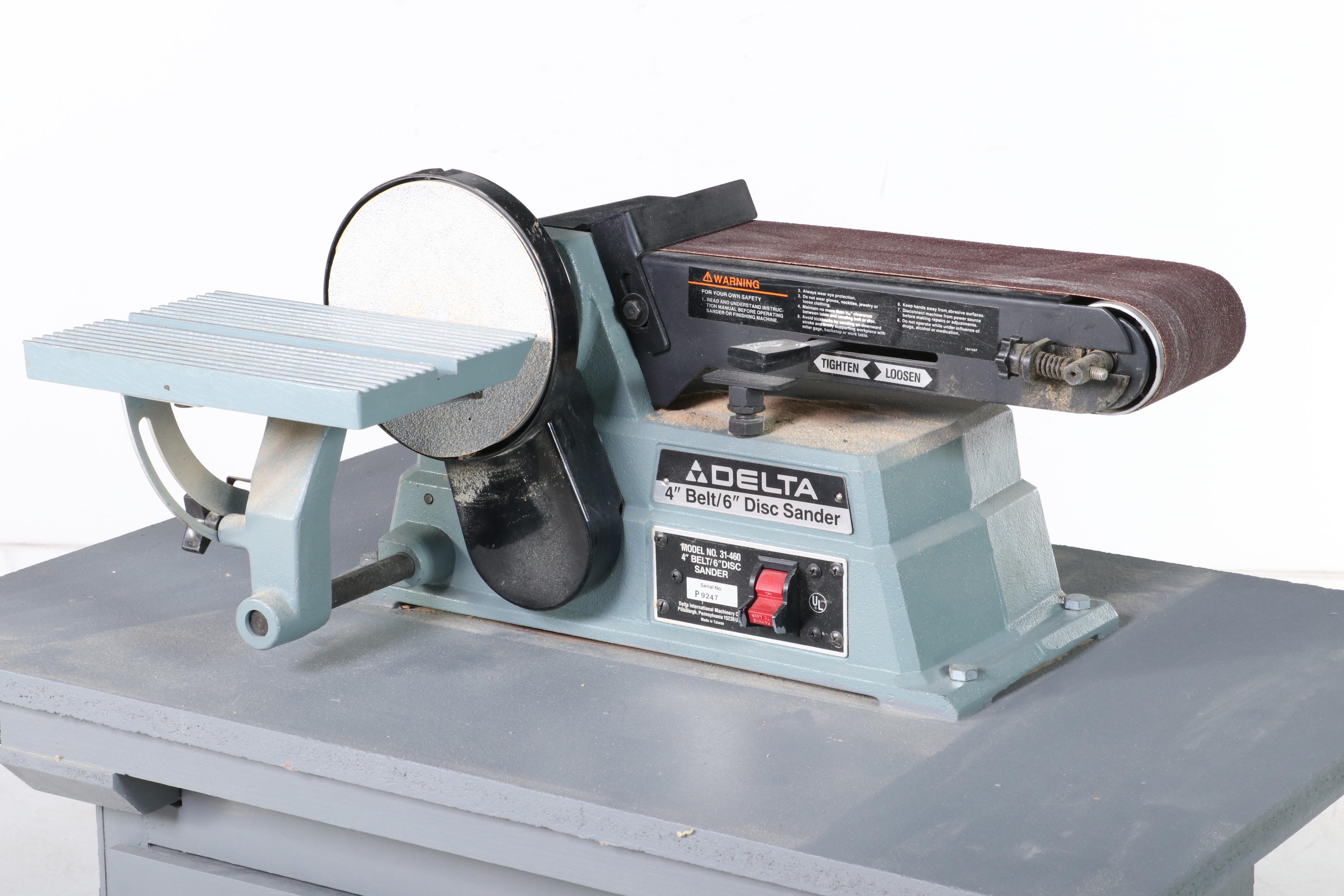Delta 4" Belt/6" Disc Sander on Stand EBTH