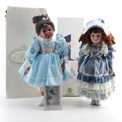 Designer Guild "Charla" and First Impressions "Thea" Bisque Artist Dolls