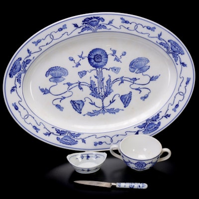 Villeroy & Boch "Dresden" Oval Serving Platter and Other European Made Porcelain