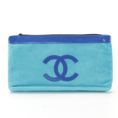 Chanel Promotional Zip Pouch in Cotton and Polyester