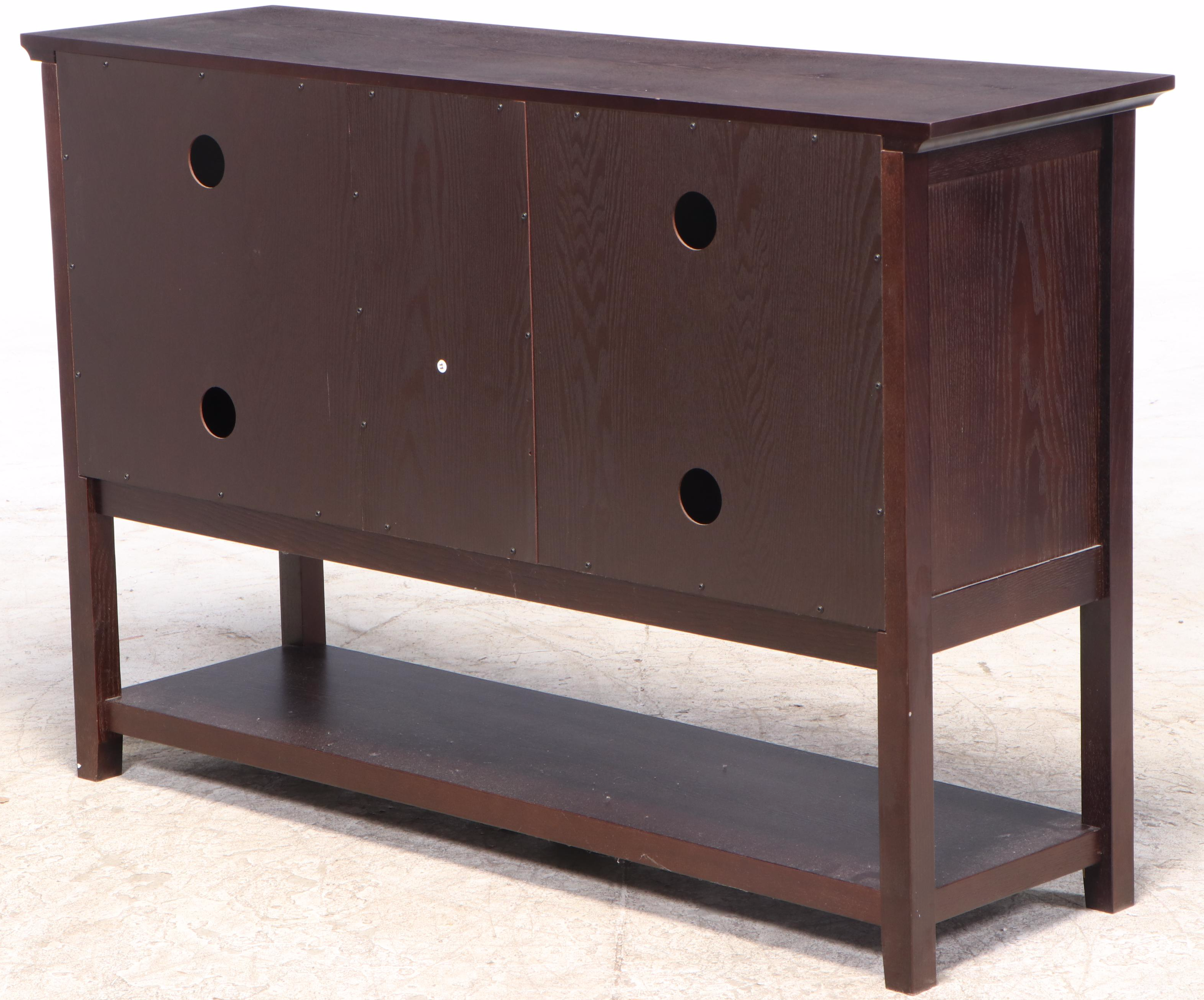 Walker Edison Furniture Co. Console Table/TV Stand in Espresso Finish