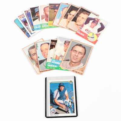 Topps, Upper Deck Baseball Cards With Hodges, Carter and More, 1960s–1990s