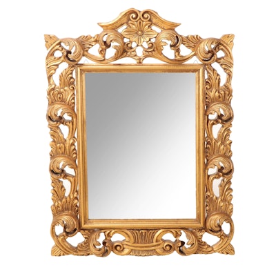 Baroque Style Giltwood Wall Mirror, 20th Century
