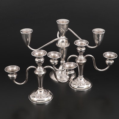 Preisner and Duchin Creations Weighted Sterling Silver Candelabras