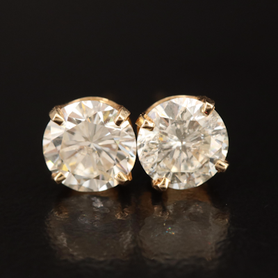 14K 1.60 CTW Diamond Stud Earrings