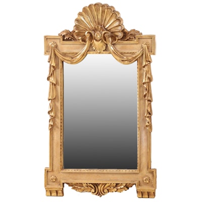 Neoclassical Style Gilt Composite Pier Mirror, Mid to Late 20th Century