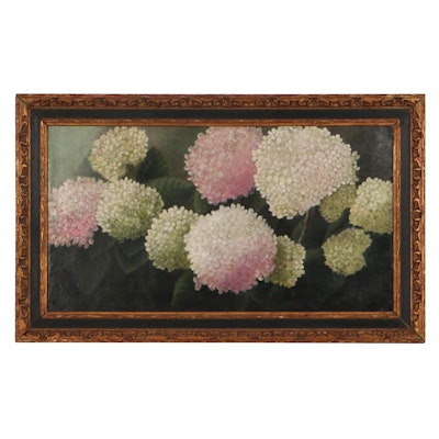 Fred W. Chouter Floral Oil Painting