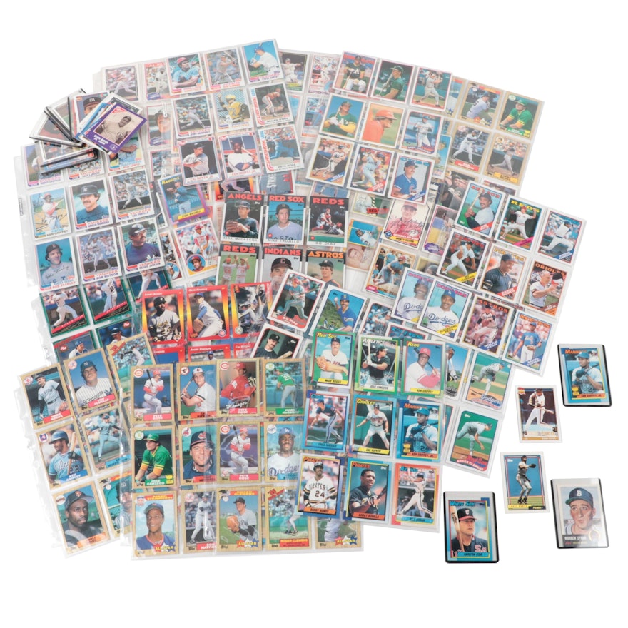 Topps and More Baseball Cards with Griffey Jr. Rookie and More, 1960s–1990s