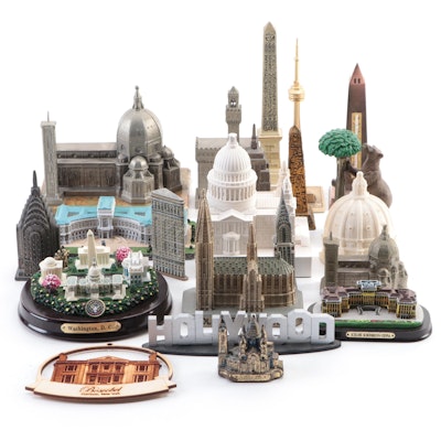 Souvenir Figurines Including Firenze Cathedral, Hofburg Palace and More