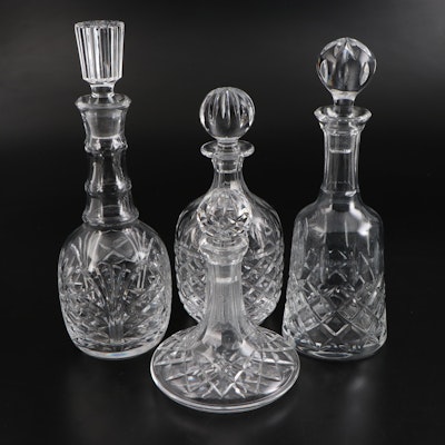 Towle and Other Crystal Decanters with Stoppers