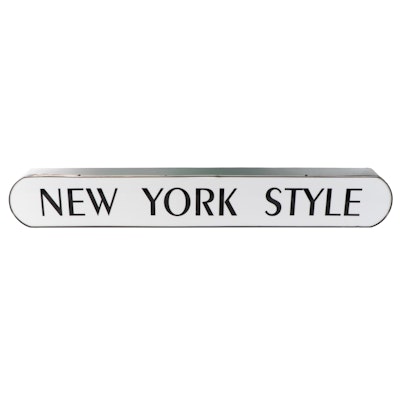 "New York Style" Illuminated Wall Sign
