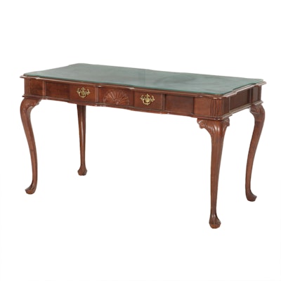 Universal Furniture Queen Anne Style Mahogany Writing Desk, Late 20th Century