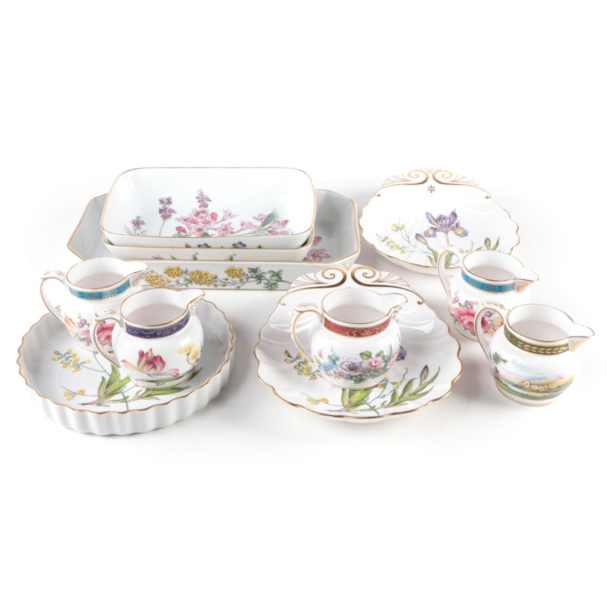 Spode "Stafford Flowers" Bone China Bakeware and Cabinet Collection Tableware