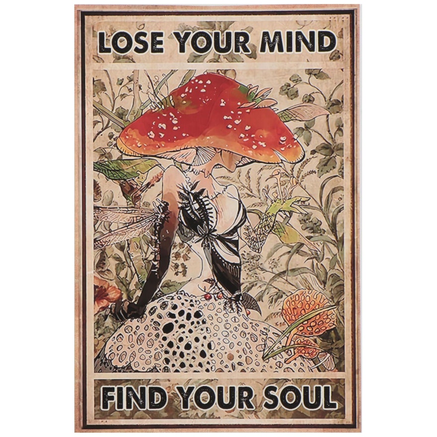 Giclée "Lose Your Mind, Find Your Soul," 21st Century