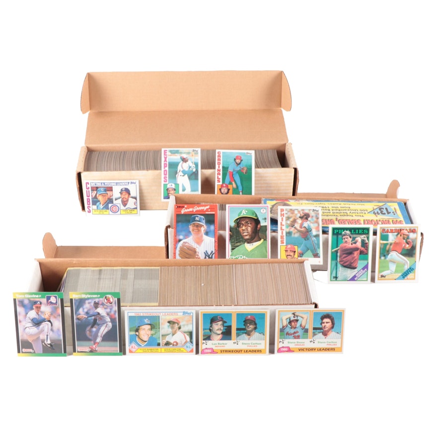 Topps and More Baseball Cards with Gossage, Sutter, Smith and More, 1970s–1980s