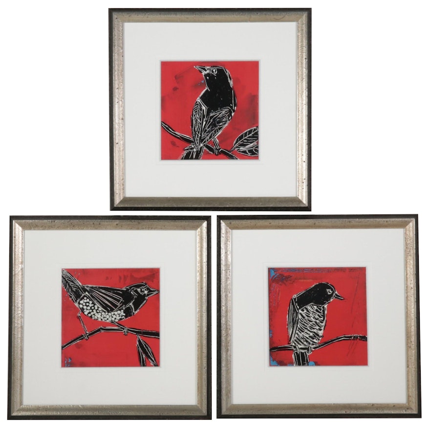 Shadow Catchers Art Offset Lithographs of Birds, 21st Century