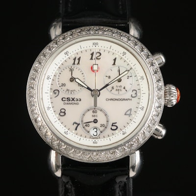 Michele CSX33 Diamond and Mother-of-Pearl Wristwatch