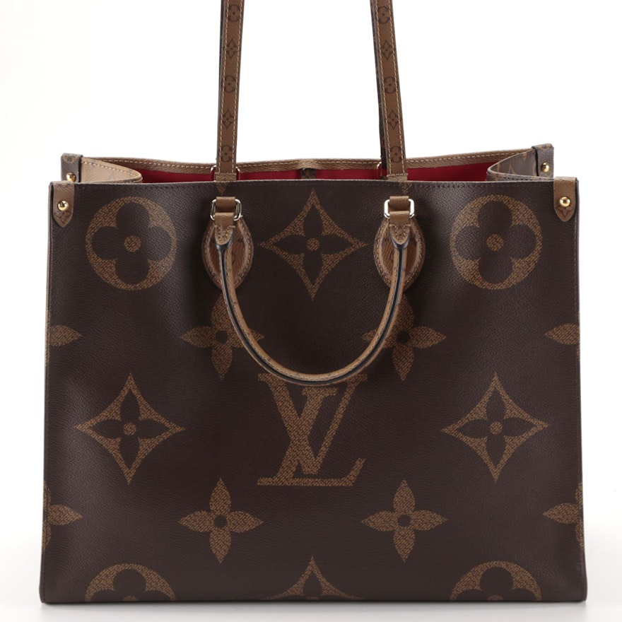 Louis Vuitton OnTheGo GM Tote Bag in Monogram Giant Canvas with Box