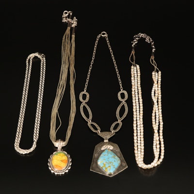 Relios, Liquid Silver and Sterling Necklace Selection