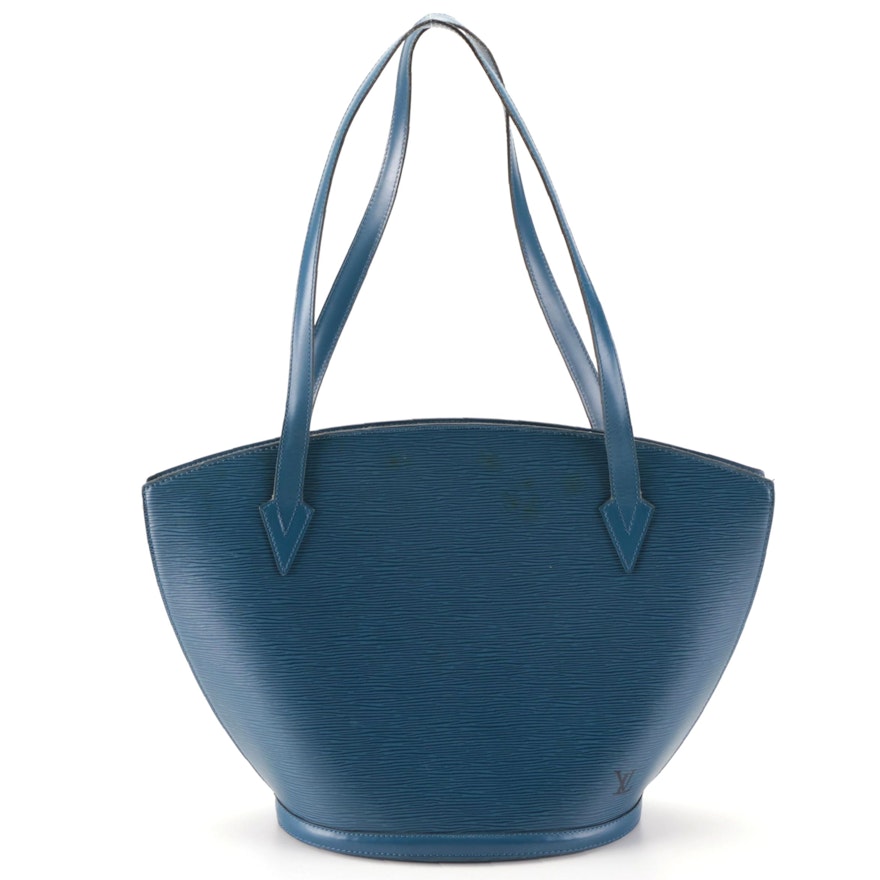 Louis Vuitton Saint Jacques GM Shoulder Bag in Toledo Blue Epi Leather