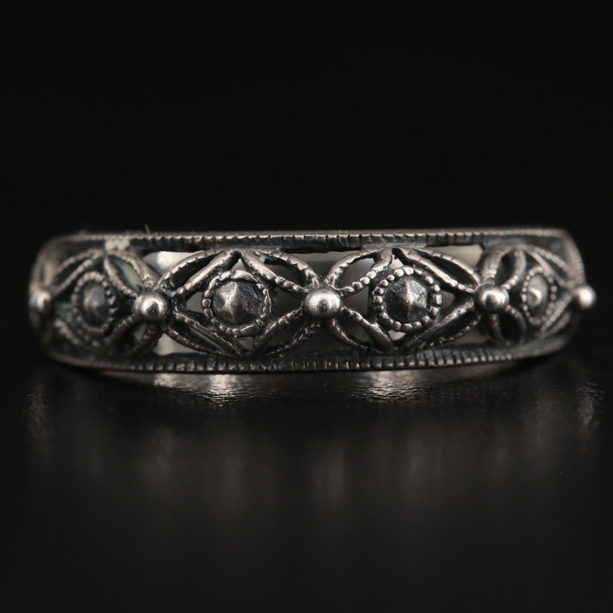 Sterling Openwork Band