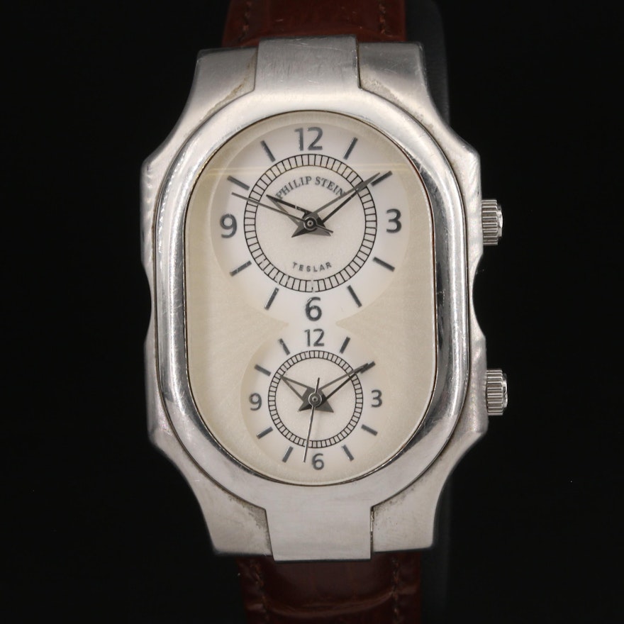 Philip Stein Teslar Dual Time Quantum Technology Wristwatch