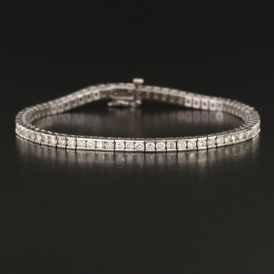 14K 2.96 CTW Diamond Line Bracelet