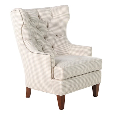 Huntington House Hounds Tooth Upholstered Lounge Chair