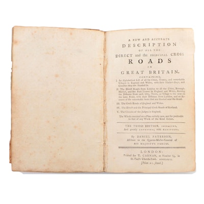 Third Edition "Description of the Roads in Great Britain" by Daniel Paterson