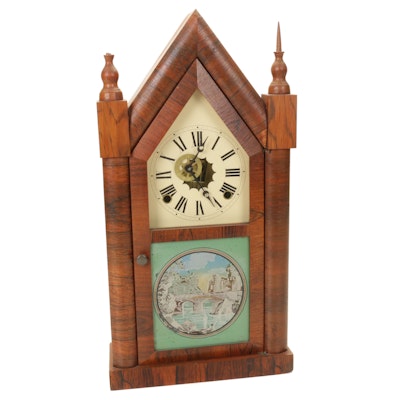 Waterbury Clock Co. Steeple Mantel Clock, Mid to Late 19th Century