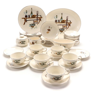 Homer Laughlin "Rhythm" Ceramic Dinnerware, Mid to Late 20th Century