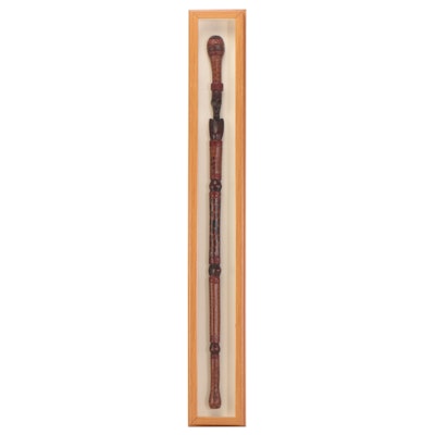 East African Walking Stick With Presentation Case